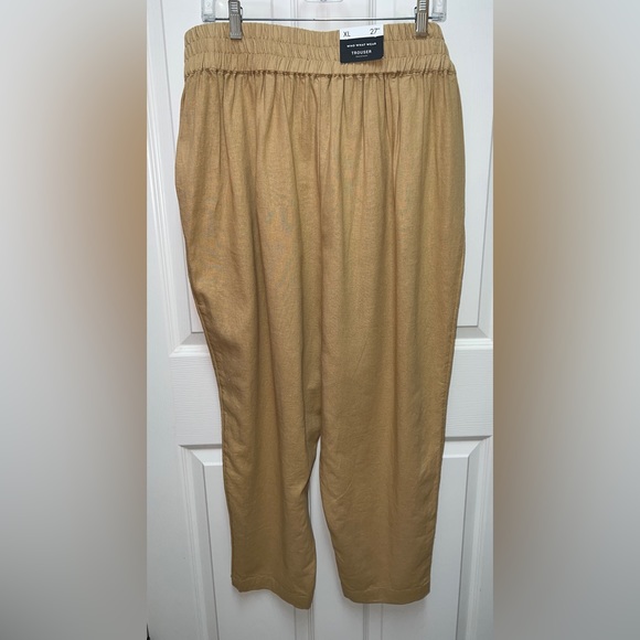 🤎 NWT! Linen Rayon Blend Trouser - Picture 5 of 5